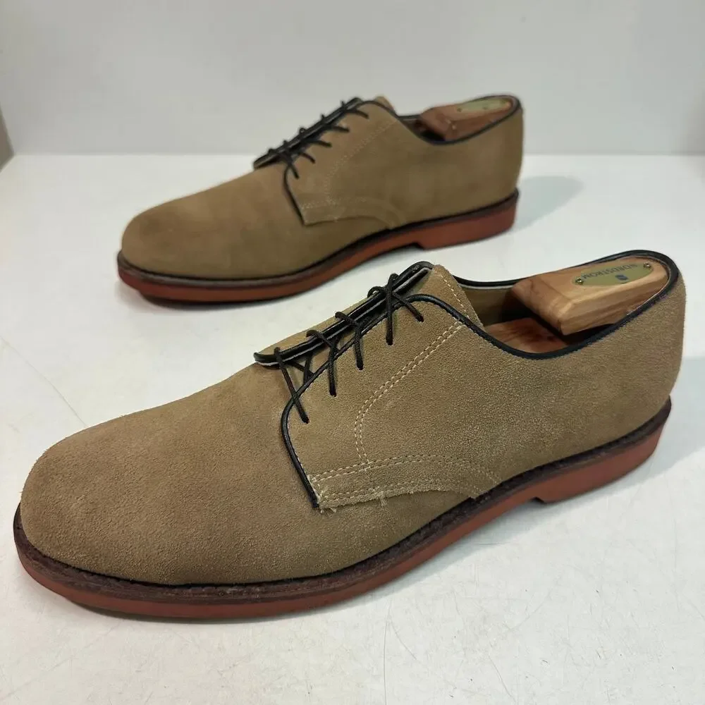 VERY GOOD Rancourt & Co. x Cole Haan Suede Bucks Plain Toe Bluchers USA 11 D